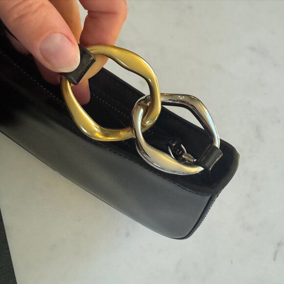 Staud Ollie Shoulder Bag, Black with Two-tone hardware - Picture 10 of 13